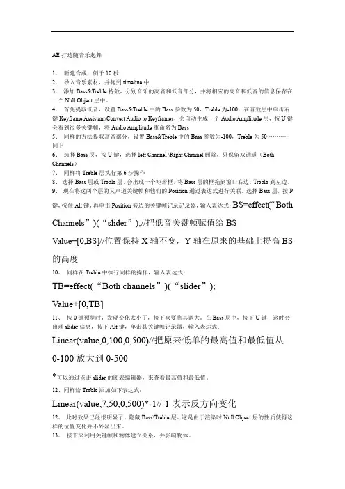 完整版AE学习笔记zuochew
