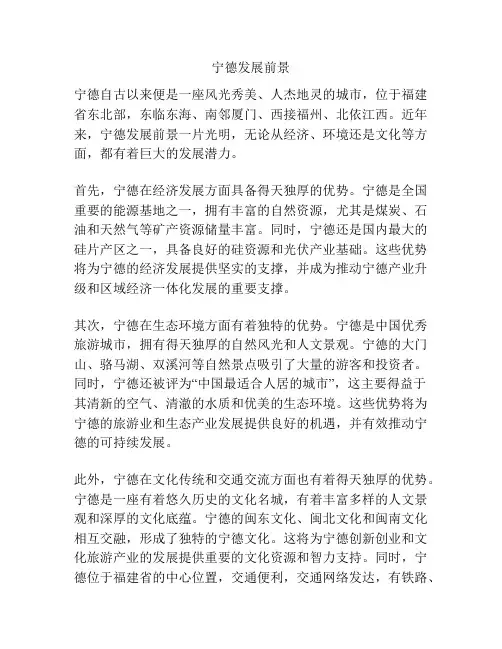 宁德发展前景
