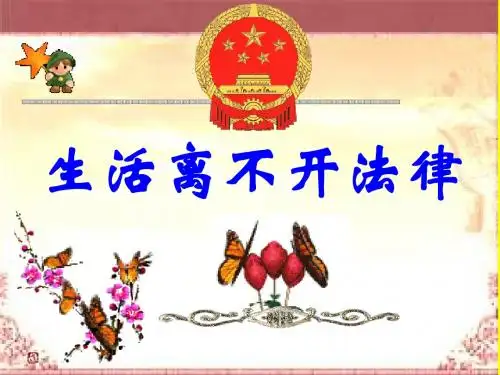 湘教版七年级上册第五单元第二节《生活离不开法律》(共31张ppt)