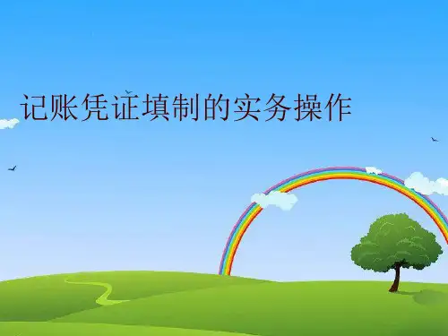 【精品】记账凭证填制的实务操作PPT课件