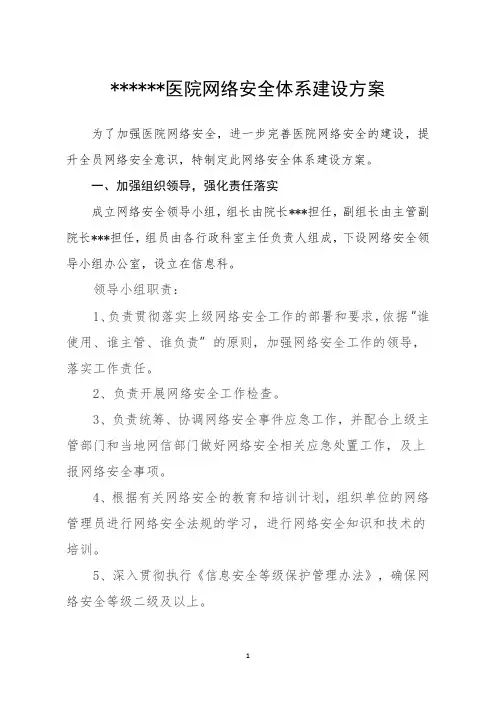 网络安全体系建设方案