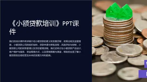 《小额贷款培训》课件