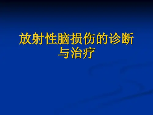 放射性脑损伤的诊断与治疗讲诉1精品PPT课件