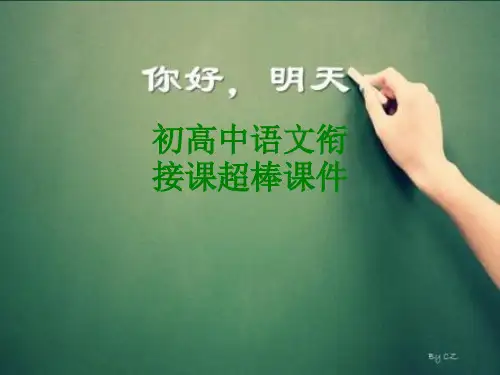 初高中语文衔接课超棒经典课件经典课件