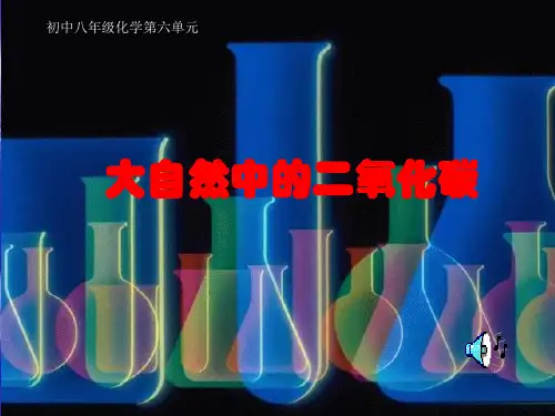 初中八年级化学第六单元第三节《大自然中的二氧化碳》PPT课件