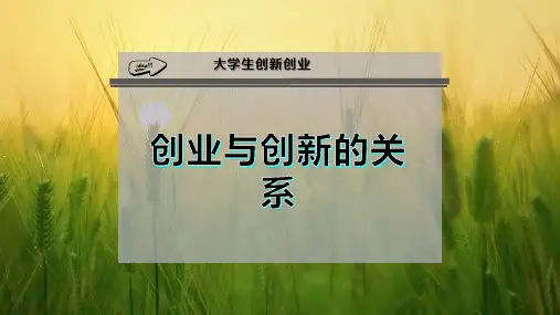 创业与创新的关系