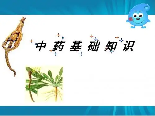 中药基础知识PPT课件