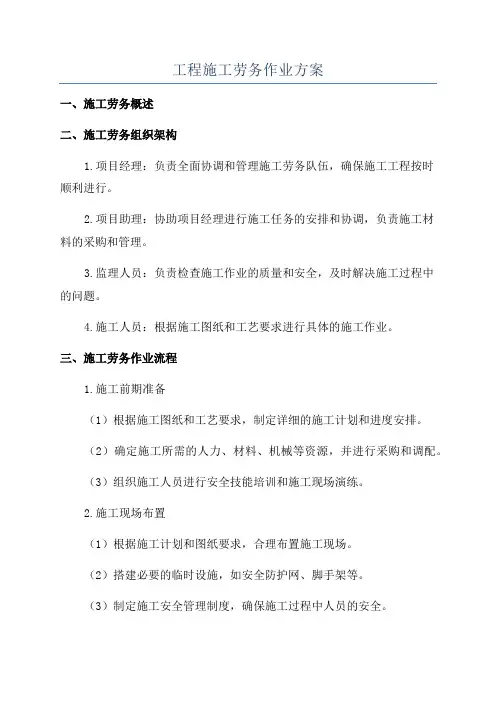 工程施工劳务作业方案