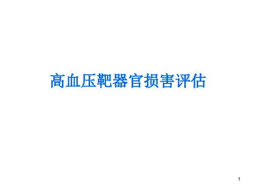 高血压靶器官损害ppt课件
