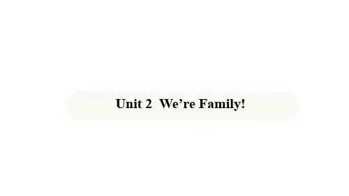 We're Family! Section B 课件 (共38张PPT)