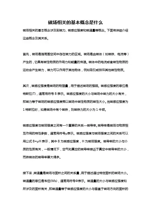 磁场相关的基本概念是什么