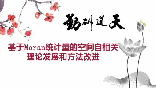 基于Moran统计量的空间自相关理论发展和方法改进