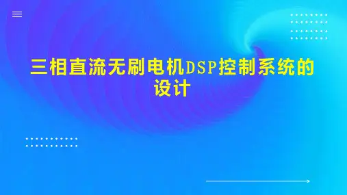 三相直流无刷电机DSP控制系统的设计