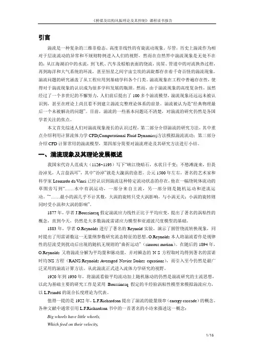 桥梁抗风理论课堂报告