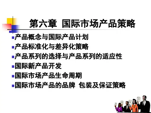 国际市场产品策略PPT课件