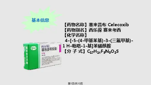 塞来昔布PPT课件