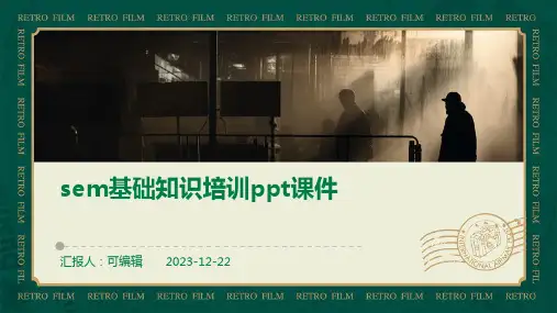 SEM基础知识培训PPT课件