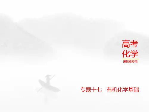 2024届高考化学一轮复习专题有机化学基础课件