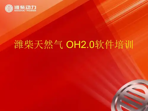 二、潍柴天然气发动机培训资料之2.0软件培训