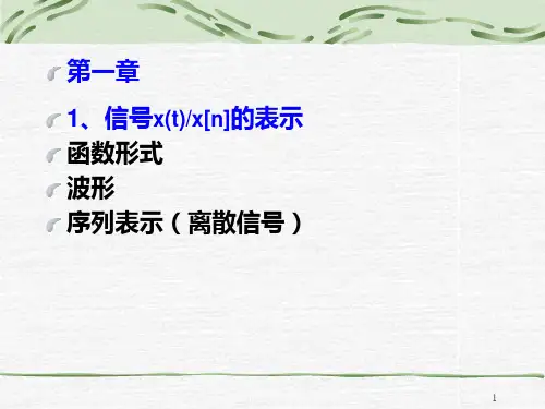 电子科技大学信号与系统总复习PPT课件