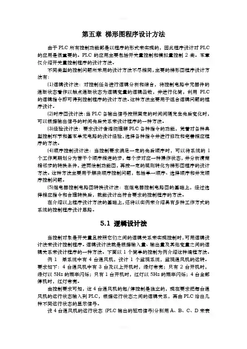 第五章-梯形图程序设计方法