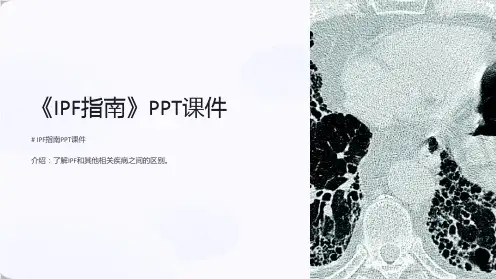 《IPF指南》课件