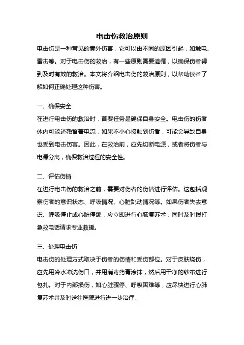电击伤救治原则