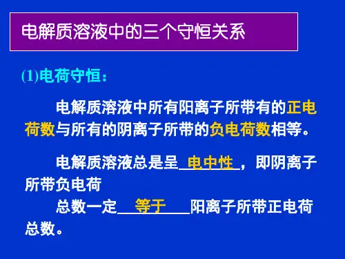 粒子浓度大小比较
