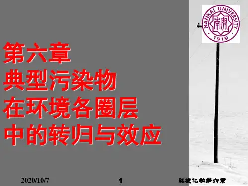 环境化学第六章资料