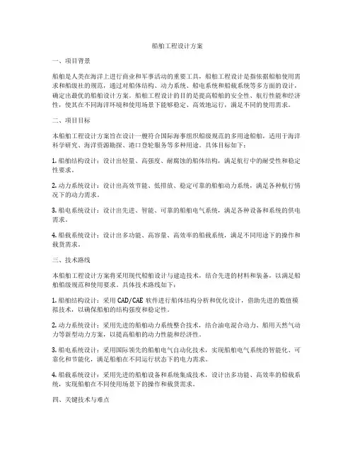 船舶工程设计方案
