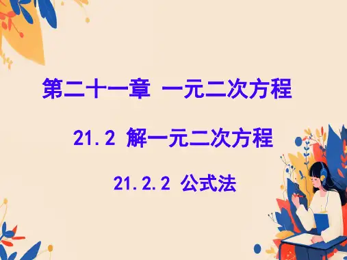 公式法 ppt课件