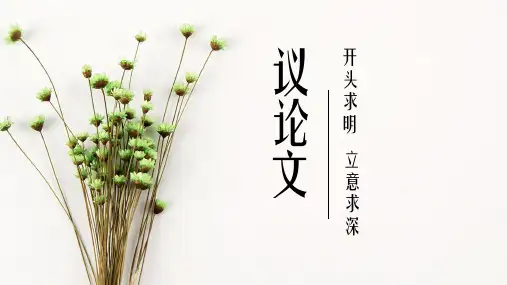 高考写作指导：议论文写作指导