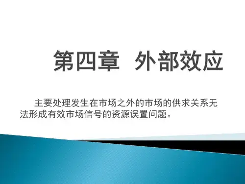 公共经济学 外部效应