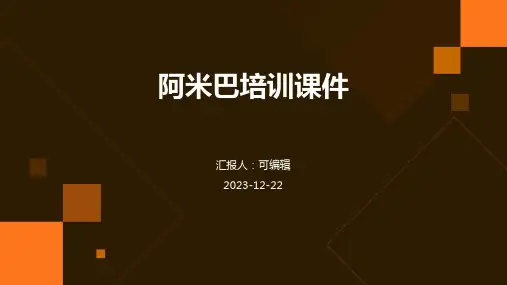 阿米巴培训课件