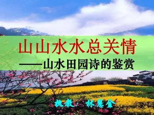 积雨辋川庄作公开课课件(自创)最好的