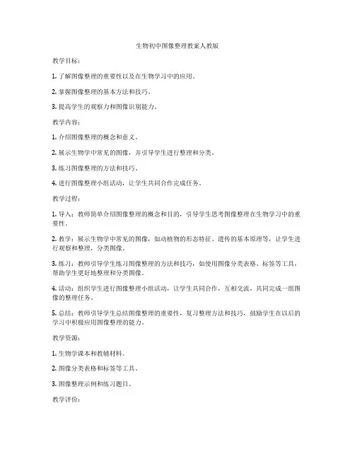 生物初中图像整理教案人教版
