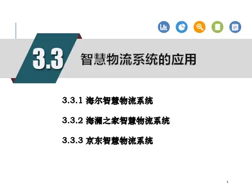 智慧物流概论微课课件第3章智慧物流系统第3节(附教学视频二维码)