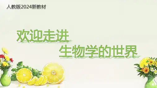 生物开学第一课课件-人教版2024生物七年级上册