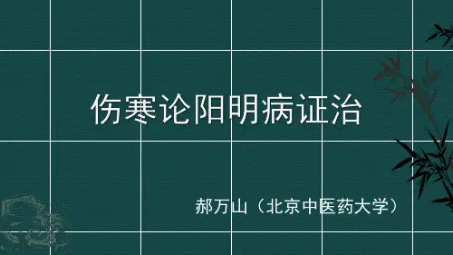 阳明病证治
