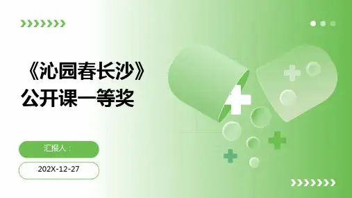 《沁园春长沙》公开课一等奖