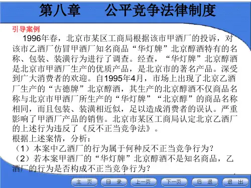 公平竞争法律制度PPT课件