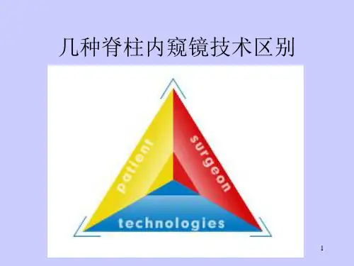 不同脊柱微创技术简介ppt课件