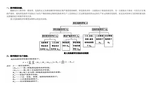 重大危险源 现实危险性分析-数学模型