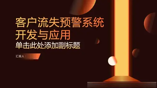 客户流失预警系统开发与应用