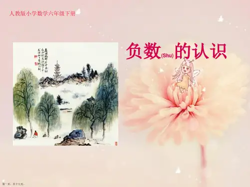 人教版六年级数学下册《负数》课件