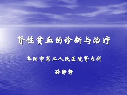 肾性贫血的诊断与治疗