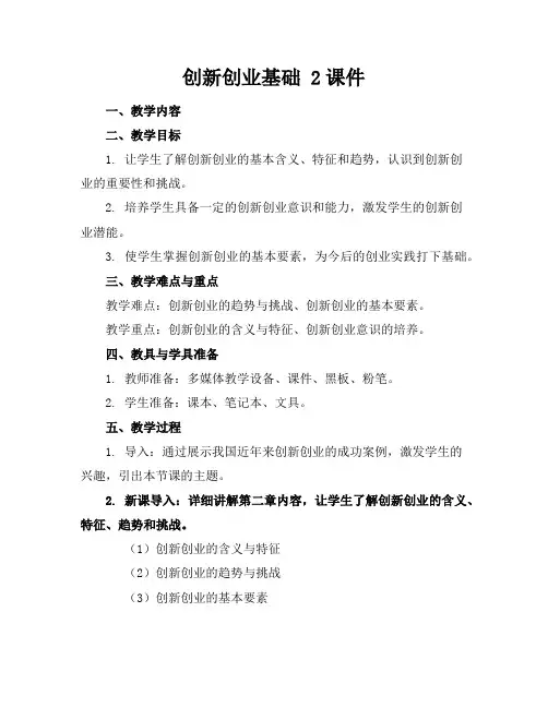 创新创业基础2课件