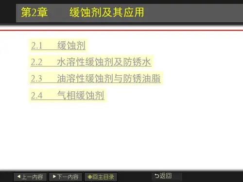 金属防锈-第二章-缓蚀剂及其应用