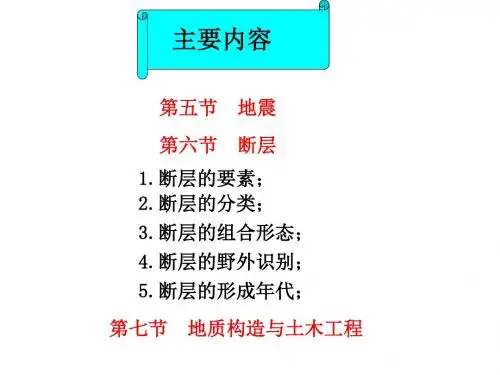 工程地质 断裂构造 57页PPT文档
