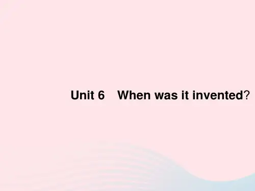 九年级英语全册Unit6SectionA(1a_2d)课件新版人教新目标版